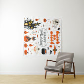 Tenture Eléments de design Halloween. Cliparts d'Halloween (En situation (horizontale))