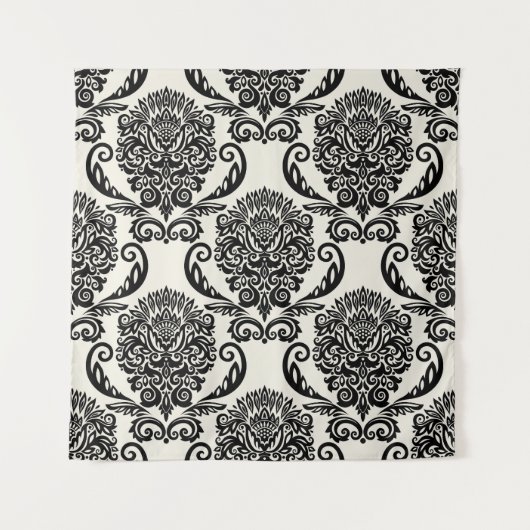 Tenture Éléments décoratifs, dessin sans couture libre. (Devant)