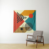 Tenture Éléments géométriques tendance. Texture de style r (En situation (horizontale))