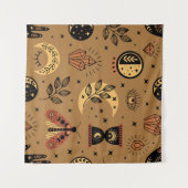 Tenture Éléments magiques : Enchanter un Motif sans coutur (Devant (Horizontal))