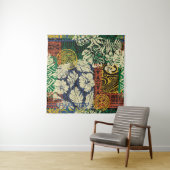 Tenture Éléments tribaux hawaïens et tissu hibiscus (En situation)