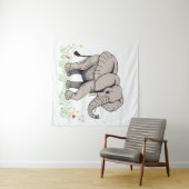 Tenture Eléphant (En situation (horizontale))