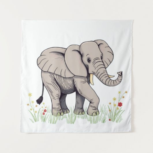 Tenture Eléphant (Devant)
