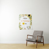 Tenture Elephant and Sunflower Animal First Birthday (En situation)