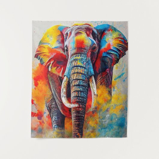 Tenture Elephant Animal Discovery Aventure Nature Planet (Devant)