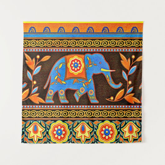 Tenture Eléphant autochtone (Devant)