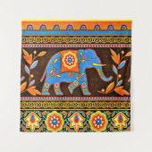 Tenture éléphant indigène (Devant)