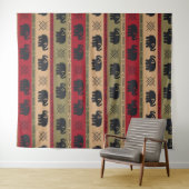 Tenture Eléphants afro-américains (En situation (horizontale))