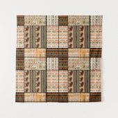 Tenture Eléphants de Patchwork : Texture ornementale (Devant (Horizontal))