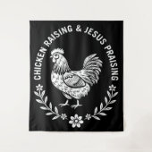 Tenture Élevage de poulet et collecte de Jésus (Devant)