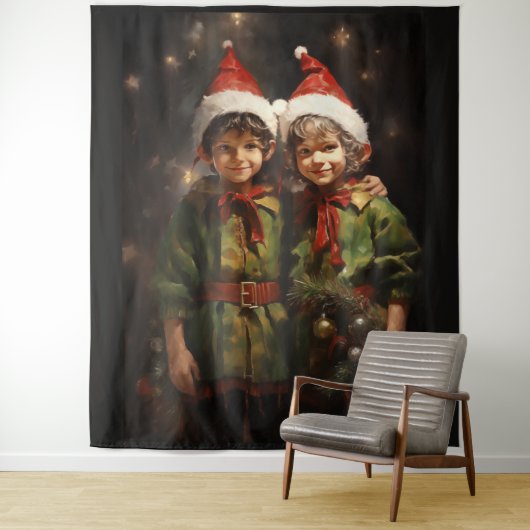 Tenture Elf Bestie Friends (En situation)