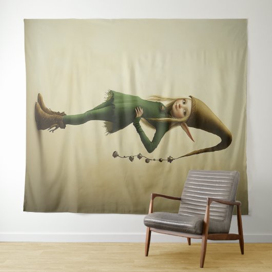 Tenture Elfe forestier enchanté (En situation (horizontale))