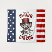 Tenture Élisez un clown, attendez-vous à un cirque drôle a (Devant (Horizontal))