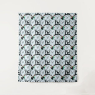 Tenture Elk Moose Antlers Deer Design Motif