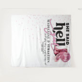Tenture Elle A Dit Enfer Ouais Western Booth Mariage (Devant (Horizontal))
