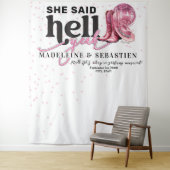Tenture Elle A Dit Enfer Ouais Western Booth Mariage (En situation)