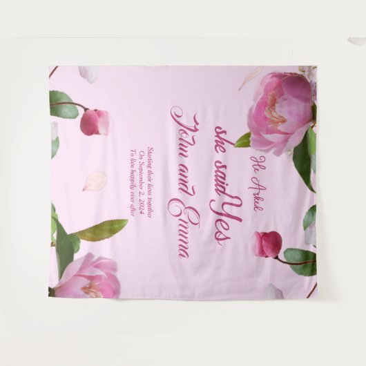 Tenture Elle A Dit Oui (Devant (Horizontal))