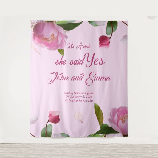 Tenture Elle A Dit Oui (Devant)