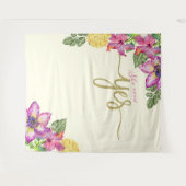 Tenture Elle a dit OUI bannière Booth (Devant (Horizontal))