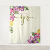 Tenture Elle a dit OUI bannière Booth (Devant)