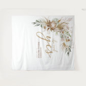 Tenture Elle a dit Oui | Décoration de Mariage Bohème pour (Devant (Horizontal))