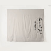 Tenture Elle a dit oui Photomaton Fond de mariage  (Devant (Horizontal))