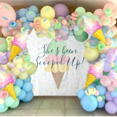 Tenture Elle a été ramassée dans la crème glacée fond Tapi