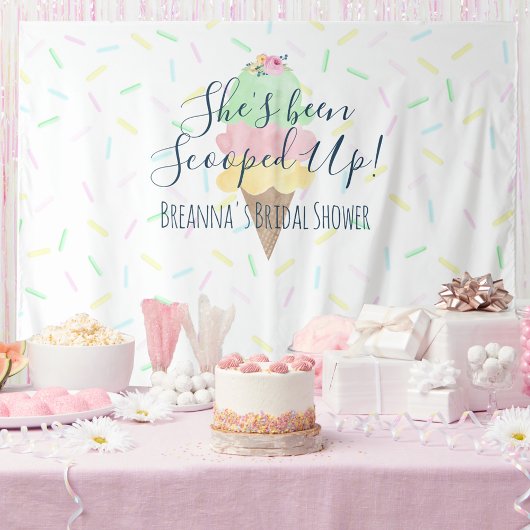 Tenture Elle a été ramassée dans la crème glacée fond Tapi