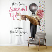 Tenture Elle a été récupérée crème glacée fond (En situation)