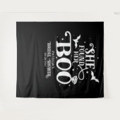 Tenture Elle a trouvé son amourBackdrop de Baby Shower d'H (Devant (Horizontal))