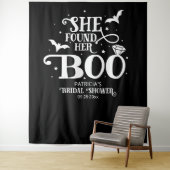 Tenture Elle a trouvé son amourBackdrop de Baby Shower d'H (En situation)