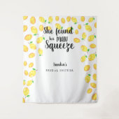 Tenture Elle a trouvé son citron pour le mariage (Devant)