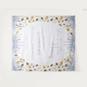 Tenture Elle a trouvé son décor de fond de fête de mariage (Devant (Horizontal))