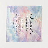 Tenture Elle est sur Cloud Nine Fête des mariées Affiche d (Devant (Horizontal))