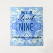 Tenture Elle est Sur Cloud Nine ! Fête des mariées/Bachelo (Devant)
