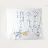 Tenture Elle noue le noeud | Boutons arrière Fête des mari (Devant (Horizontal))