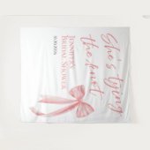 Tenture Elle noue le noeud | Boutons arrière Fête des mari (Devant (Horizontal))