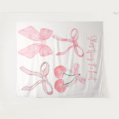 Tenture Elle noue le noeud Fête des mariées photo fond (Devant (Horizontal))