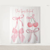 Tenture Elle noue le noeud Fête des mariées photo fond (Devant)