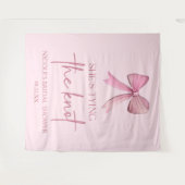 Tenture Elle Noue Le Nœud Rose Bouquet de Fiançailles (Devant (Horizontal))