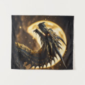 Tenture Ember The Dragon Wall Hanging Bedroom Decor (Devant (Horizontal))