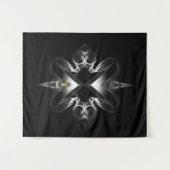 Tenture Emblème Akcenought sur noir par Xzendor7 (Devant (Horizontal))