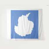 Tenture Emblème du drapeau de l'Antarctique (Devant (Horizontal))