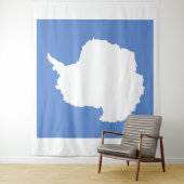 Tenture Emblème du drapeau de l'Antarctique (En situation)