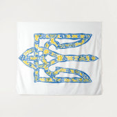 Tenture Emblème national de l'Ukraine (Devant (Horizontal))