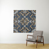Tenture Embrace bleue de la reine (En situation (horizontale))