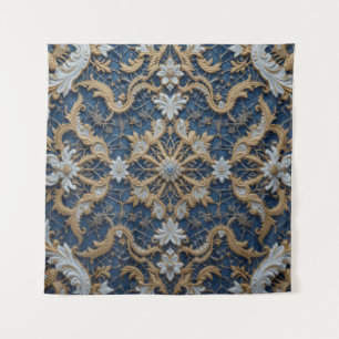 Tenture Embrace bleue de la reine
