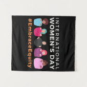 Tenture Embrace Equity International Women's Day (Devant (Horizontal))