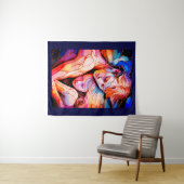 Tenture Embrace Ethereal Guardian - Imaginaire en verre (En situation (horizontale))