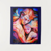 Tenture Embrace Ethereal Guardian - Imaginaire en verre (Devant)